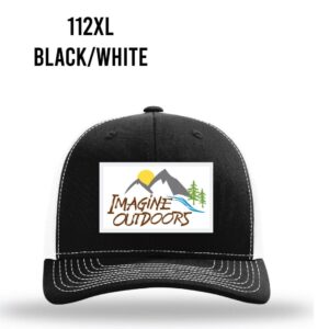 Richardson XL Trucker, Black/White